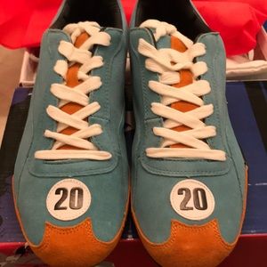 Gulf McQueen inspired suede racer shoes